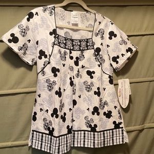 Tooniforms Cherokee Mickey Mouse Scrubs Size M